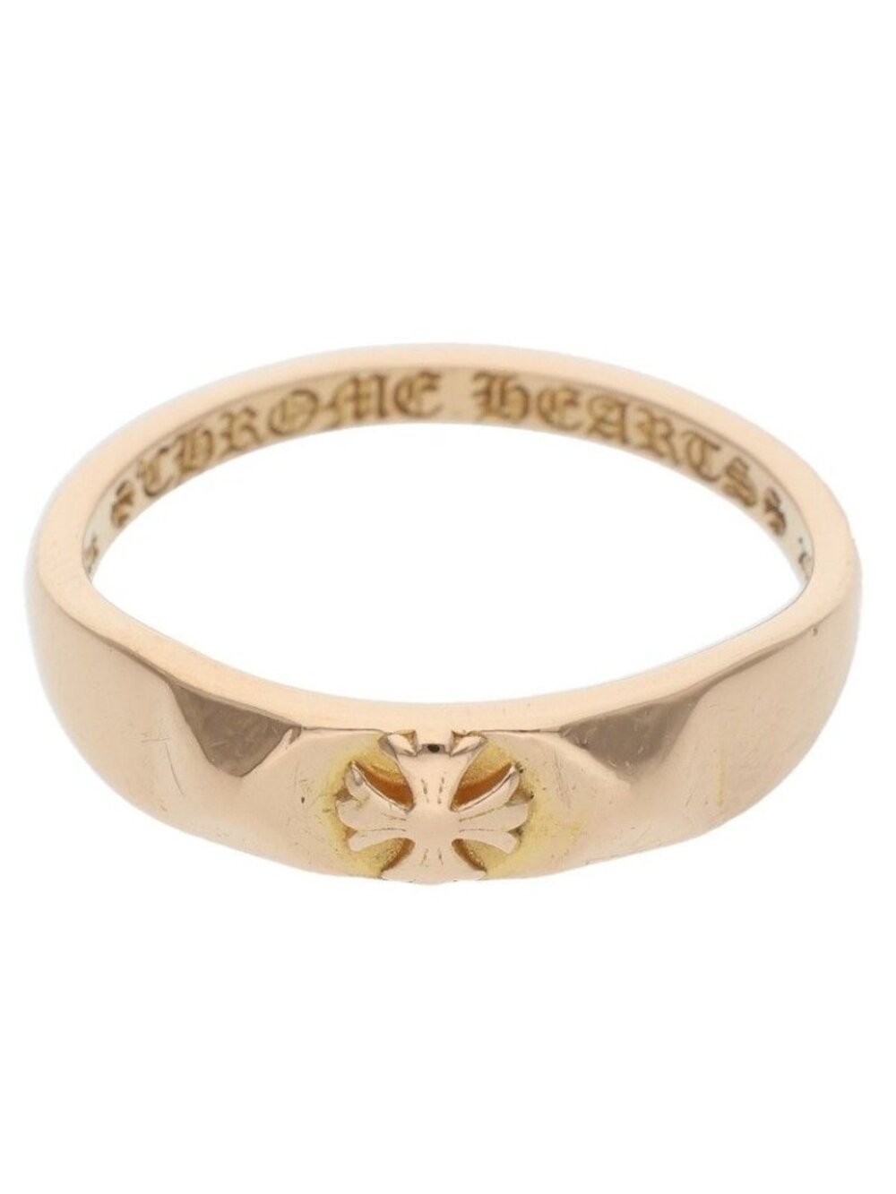 Chrome Hearts 22k Bubblgm Pyramid Pls Bubblegum Plus Gold Ring
